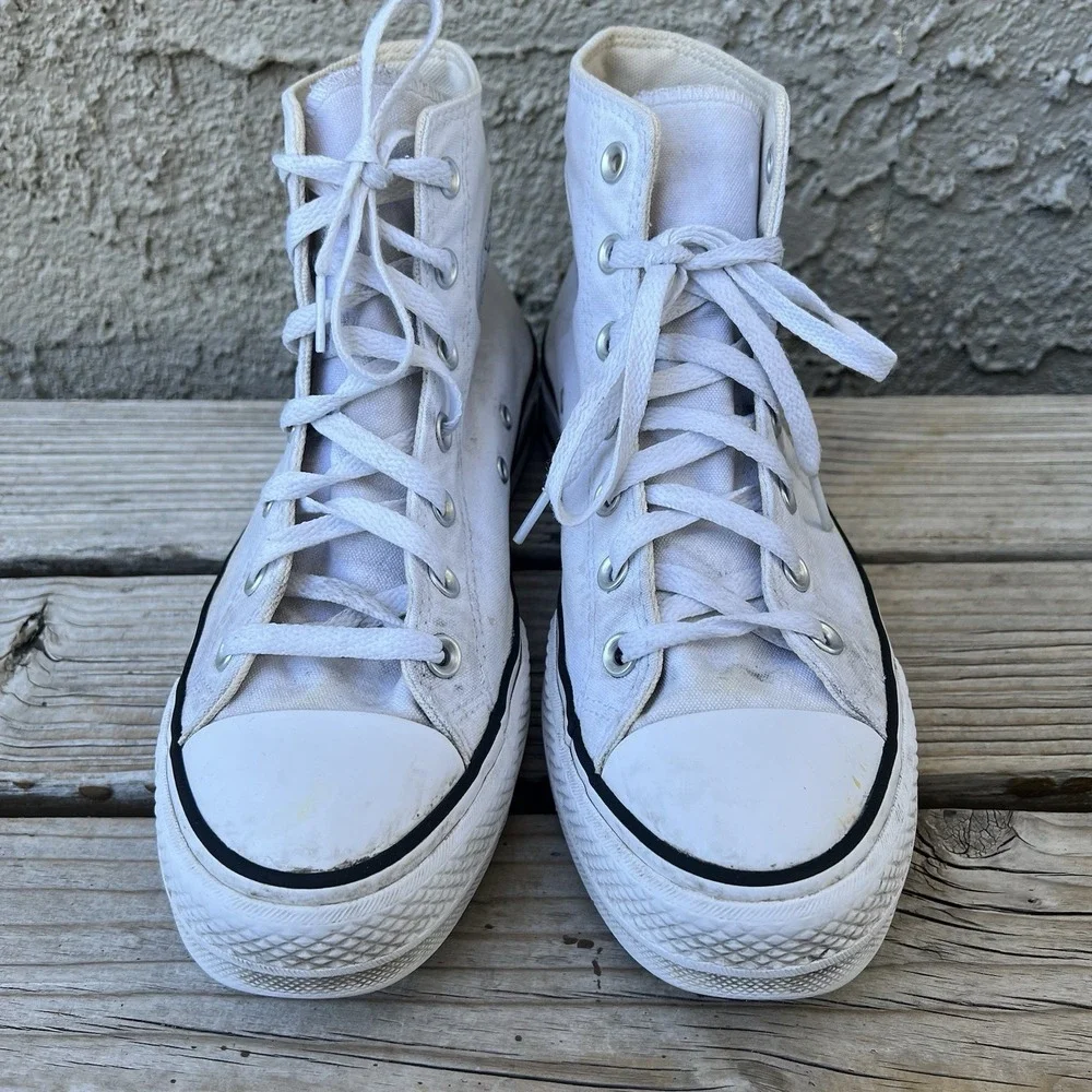 Converse Shoes Women Size 9 Chuck Taylor‎ All Star White Platform